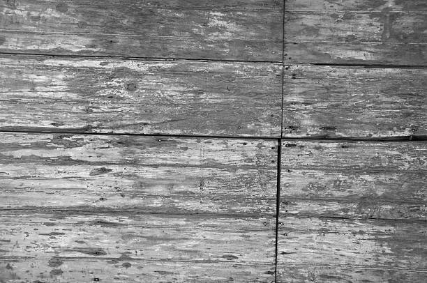 Weathered barn boards in black and white- background