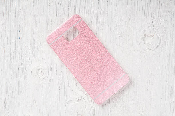 istock Pink mobile phone back cover 510631434