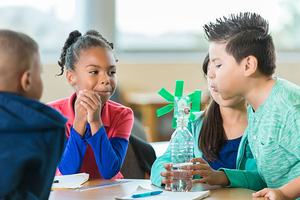istock Students build wind turbine at STEM school 510631818