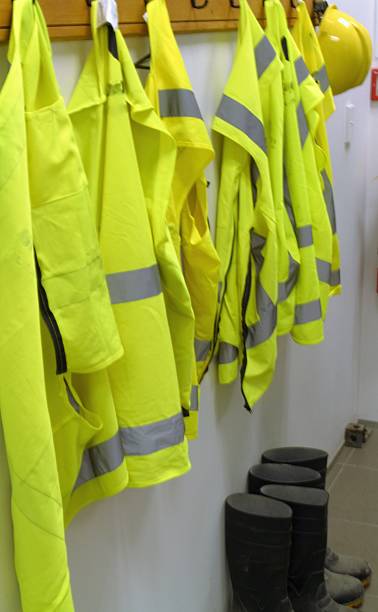 istock Safety at work-high vis vests, boots and hat 510633872