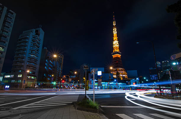 istock Night time view of Tokyo Tower 510634583