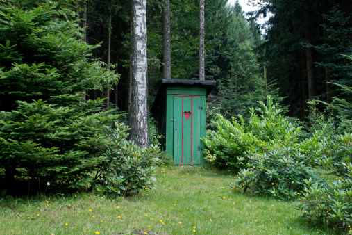 Outhouse at countryside