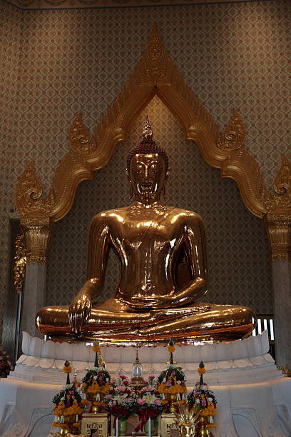 istock gold Buddha at Wat Traimit in Bangkok 510635816