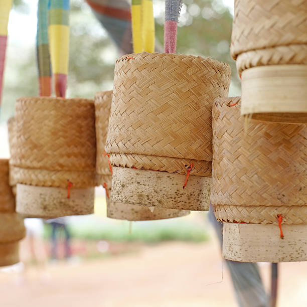 istock bamboo wooden box for sticky rice 510636056