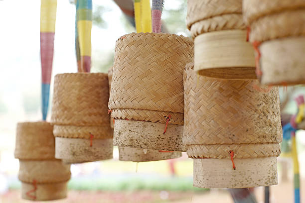 istock bamboo wooden box for sticky rice 510636194