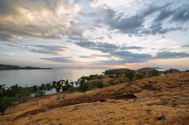 istock Sunset panorama on tropical Seraya Island, Indonesia 510637191