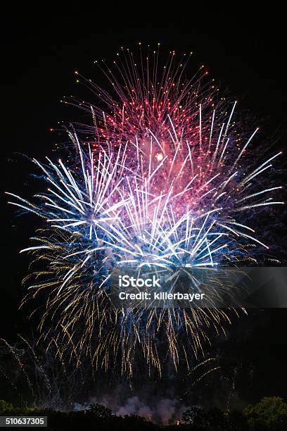 Beautiful Colorful Fireworks Stock Photo - Download Image Now - Abstract, Anniversary, Backgrounds
