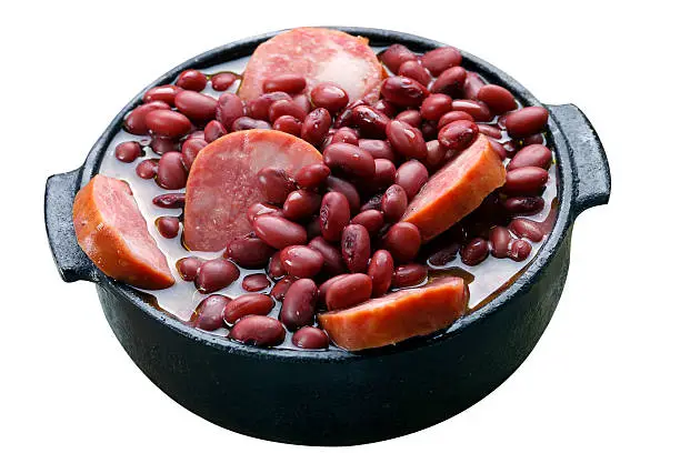 Purple bean feijoada