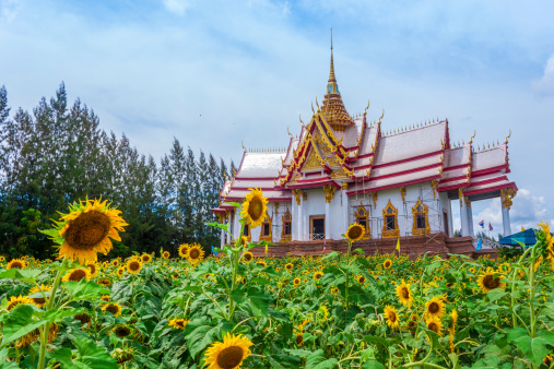 Thai temple landmark in Nakhon Ratchasima or Korat, Thailand