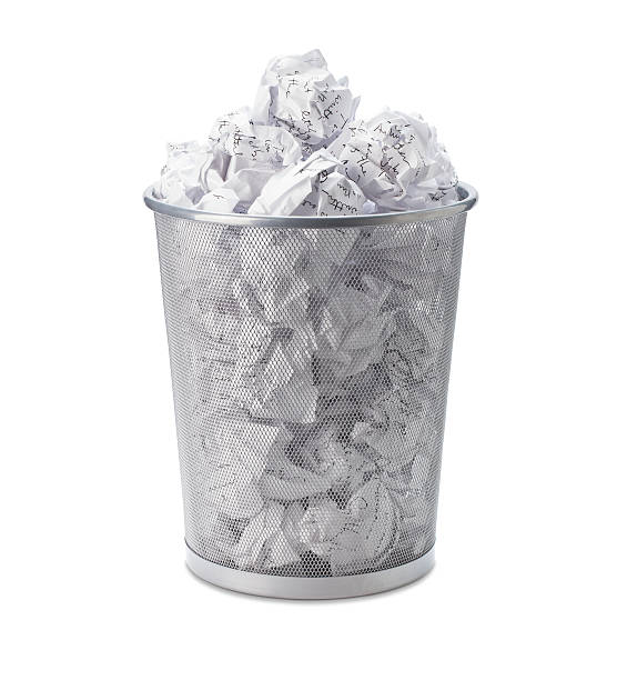 istock Crumpled, garbage, waste paper can recycle in office trash bin. 510639812