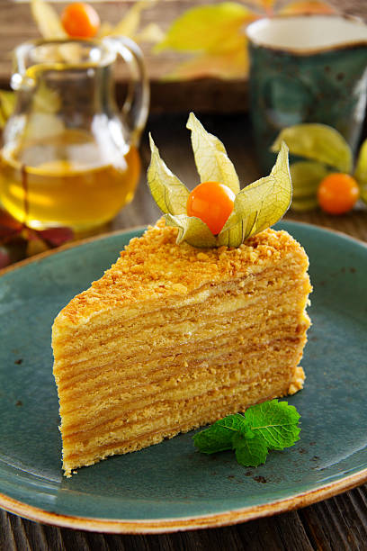 istock piece of honey cake. 510639971