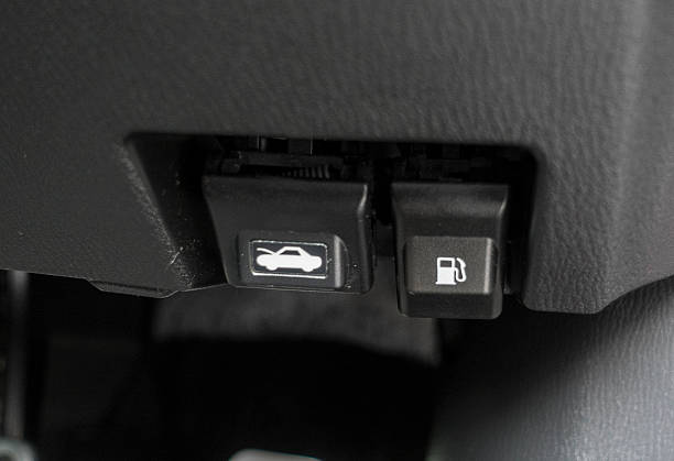 istock Close up hand switch of car 510641182