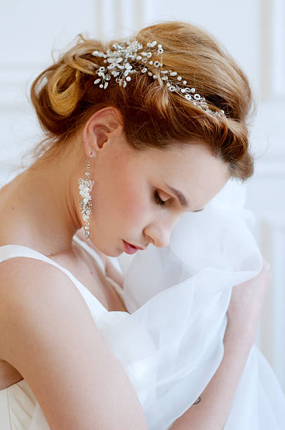 istock Tender young woman wearing headpiece 510641734