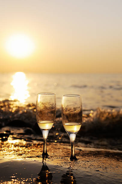 istock Romantic beach evening on the sunset 510659473