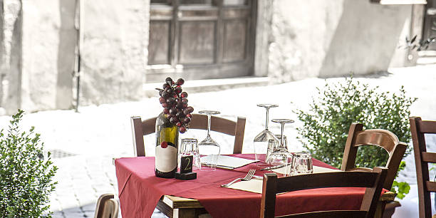 istock Italian Trattoria restaurant (outdoor table) 510660849