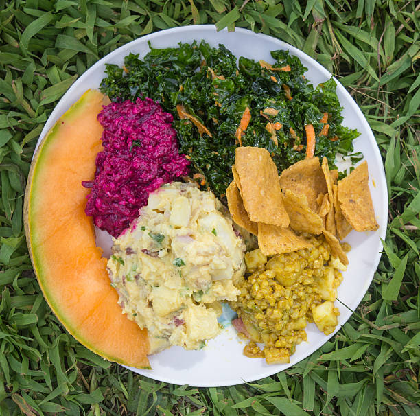 Plate of fresh food