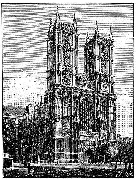 istock Antique illustration of Westminster Abbey 510661507