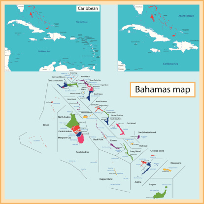 The Bahamas Map Stock Illustration - Download Image Now - Bahamas ...