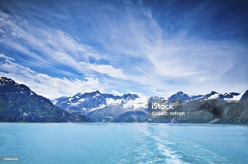 Glacier Bay in Mountains, Alaska, United States Alaska - US State Stock Photo