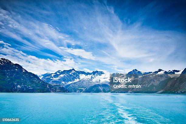 Glacier Bay In Mountains Alaska United States Stock Photo - Download Image Now - Alaska - US State, Glacier, Sea