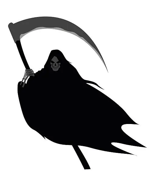 Vector illustration of Grim Reaper