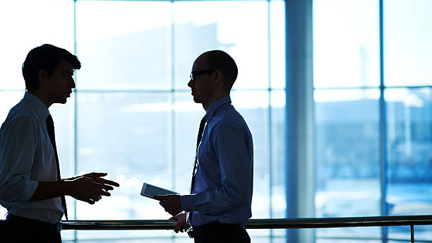 istock Business communication in corridor 510676438