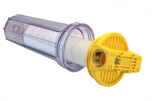 istock Sediment Water Filter Cartridge In Transparent Plastic Container 510676740