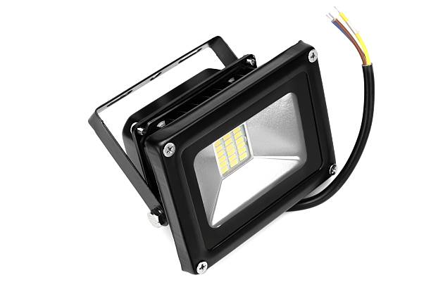 istock Outdoor Waterproof LED Floodlight Isolated On White 510676778