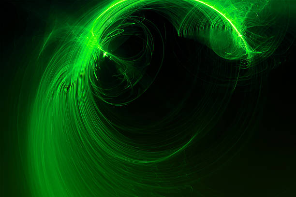istock green glow wave. lighting effect abstract background for your bu 510676890