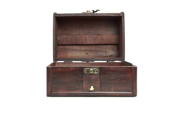 istock Decorative Storage Redwood Box Or Casket Front View White Isolat 510677320