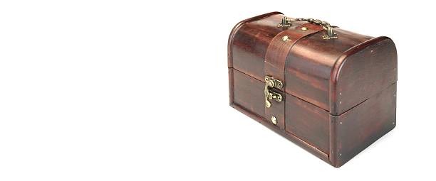 istock Decorative Storage Redwood Box Or Casket Side View White Isolate 510677352
