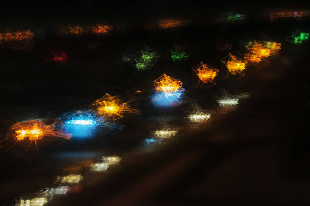 istock Blurred vibrant lights abstract background 510678752