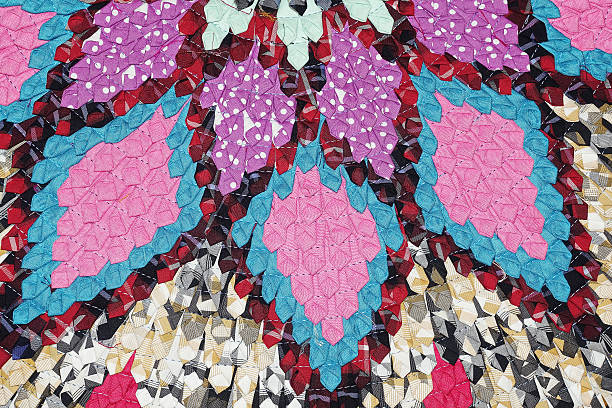 istock Fabric Wipe Foot ?olorful thai peruvian style rug surface 510680832