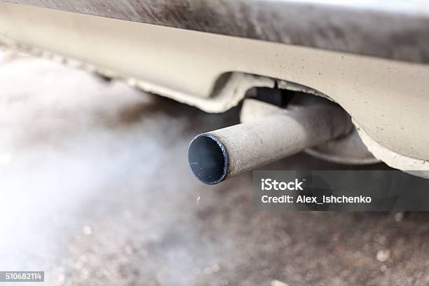 Car Exhaust Pipe Stock Photo - Download Image Now - Car, Blowing, Carbon Dioxide