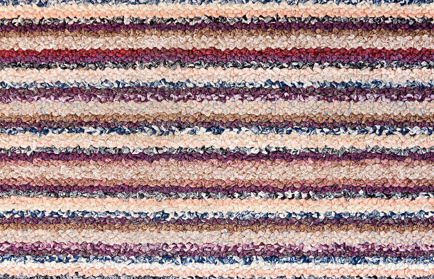 istock Colorful african peruvian style rug surface close up 510683560