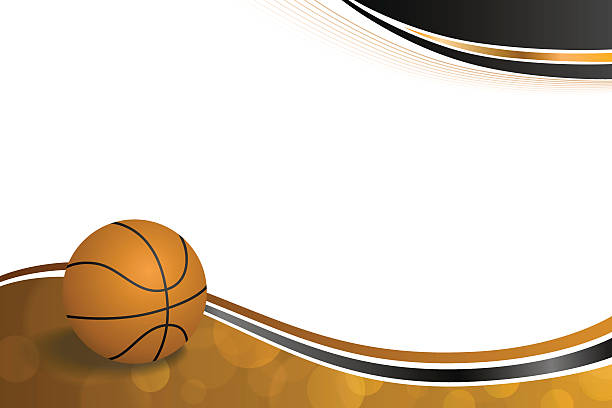 background abstract orange-schwarz sport-basketball ball vektor-illustration - sports equipment team sport sport illustration and painting stock-grafiken, -clipart, -cartoons und -symbole