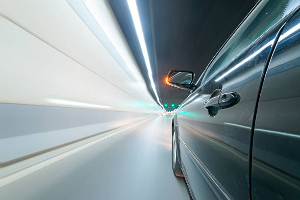 istock High-speed car in the tunnel, Motion Blur 510688811