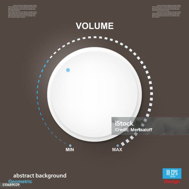Volume Control Vector Image Volume Control Stock Illustration - Download Image Now - Connection ...