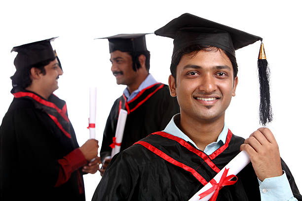 istock Happy Indian graduates 510689196
