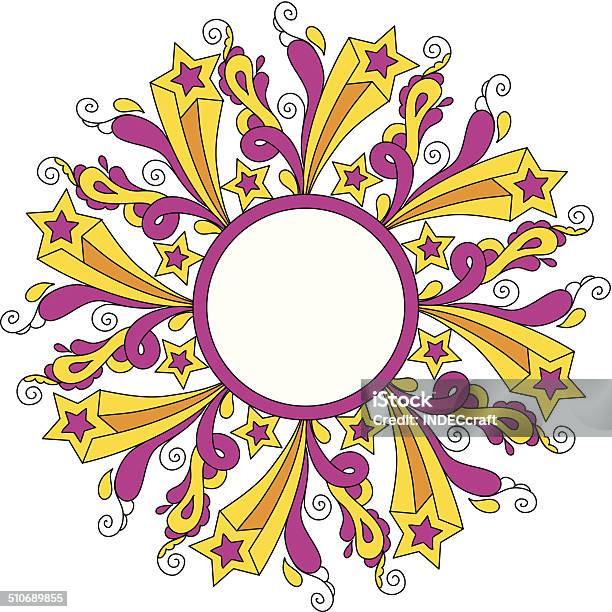 Doodle Circle Frame Stock Illustration - Download Image Now - Copy Space, Cute, Design Element