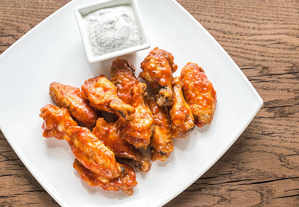 istock Portion of buffalo chicken wings 510690032