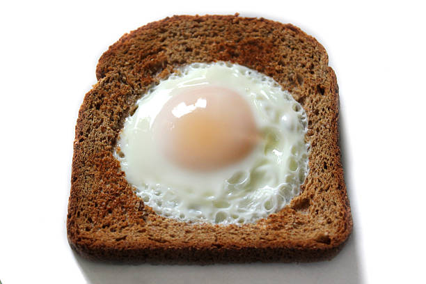 istock Image of egg in hole toast / fried bread with egg 510691547
