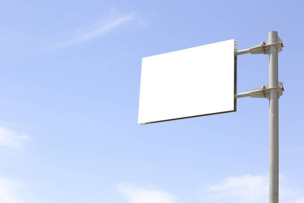 istock blank billboard against blue sky 510692145