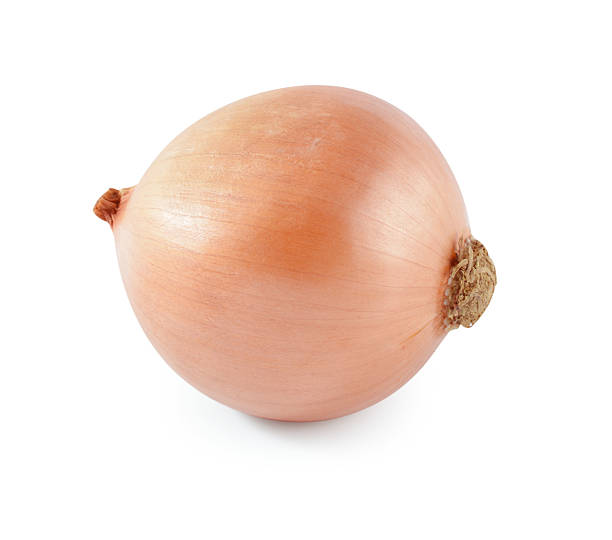 istock Ripe onion on a white background 510692335