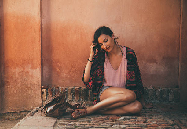 vintage toned oriental fashion portrait