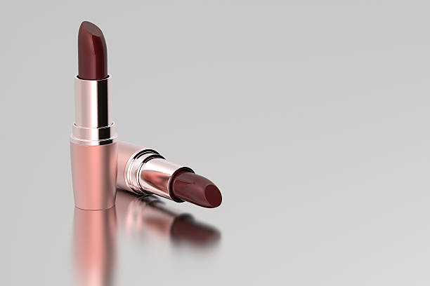 istock red lipsticks on metal background with copy space 510693134