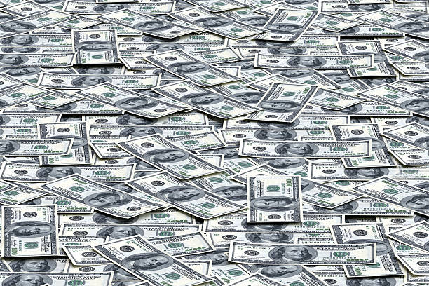 istock Money background from dollars 510693540