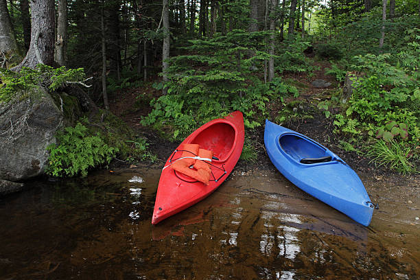 istock Kayaks beside a lake 510693835