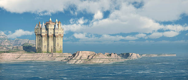 istock Scottish castle by the sea 510693908