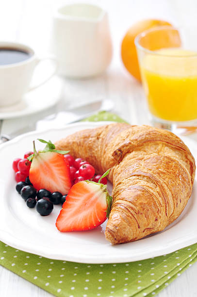 istock Fresh croissant with berries 510694266